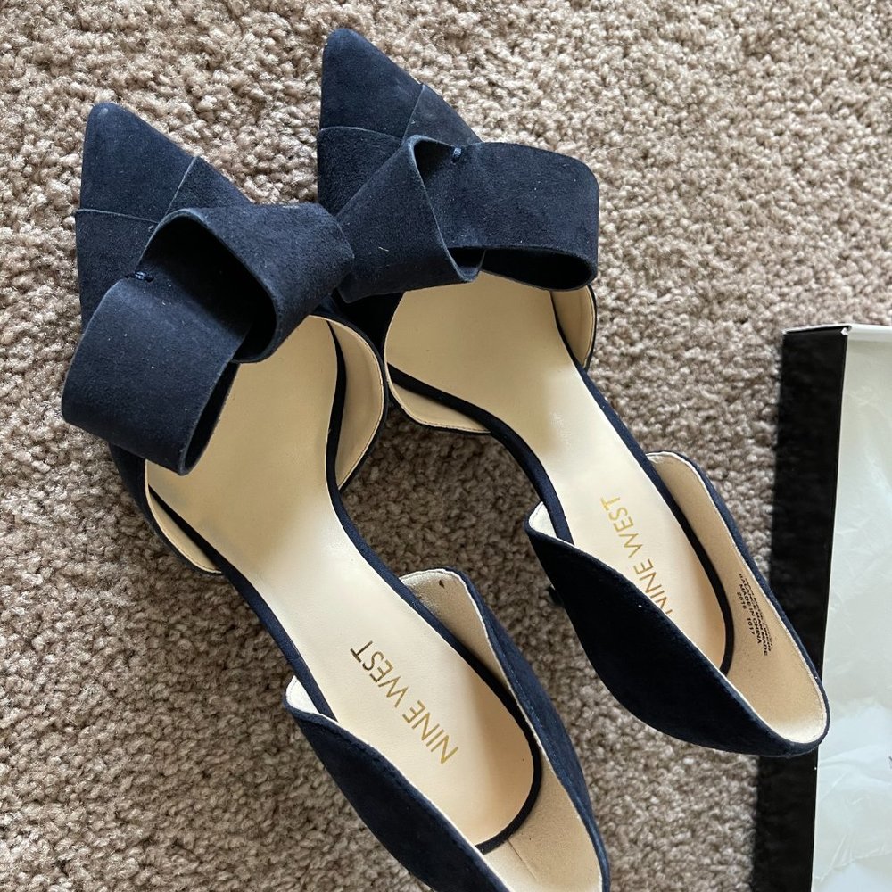 Nine West McFally d'Orsay Pumps (NAVY SUEDE)